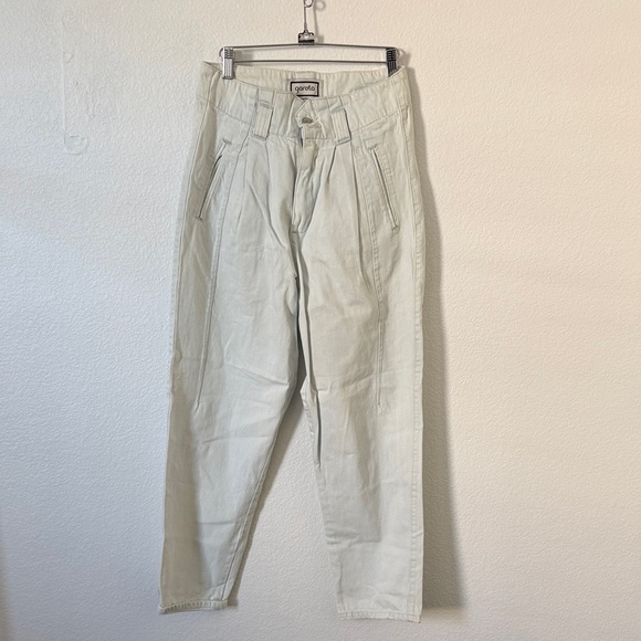 Denim - Light Gray High-Waisted Pants